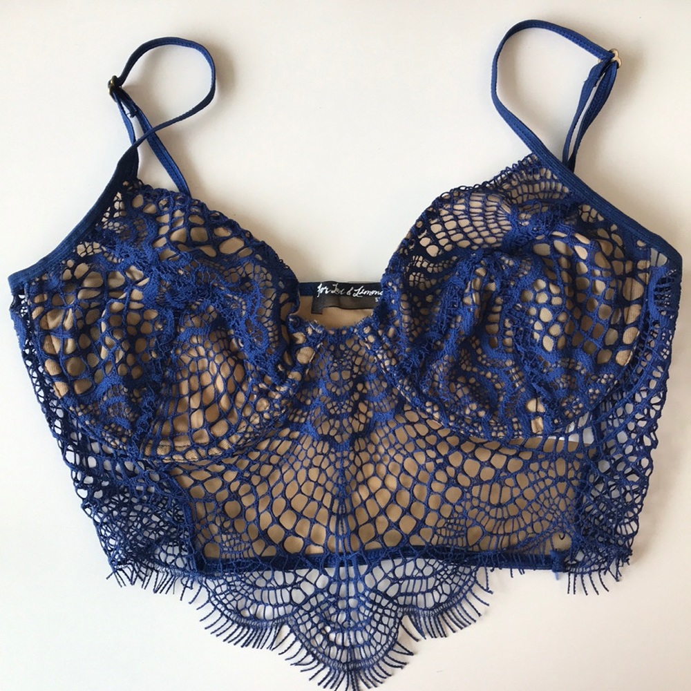 For Love & Lemons Skivvies lace bra NEVER WORN